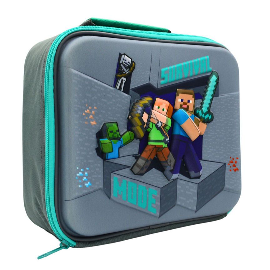 Minecraft 3D Insulated Lunch Bag GOODS ASDA   