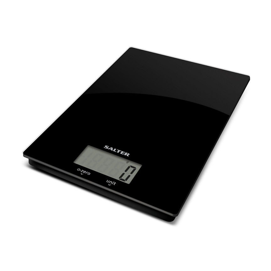 Salter Black Glass Electronic Scale