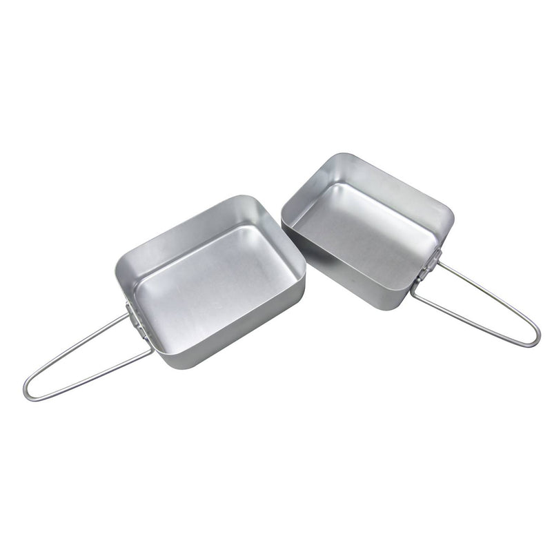 Ozark Trail 2-piece aluminum mess tins camping cookware set, imported from the UK