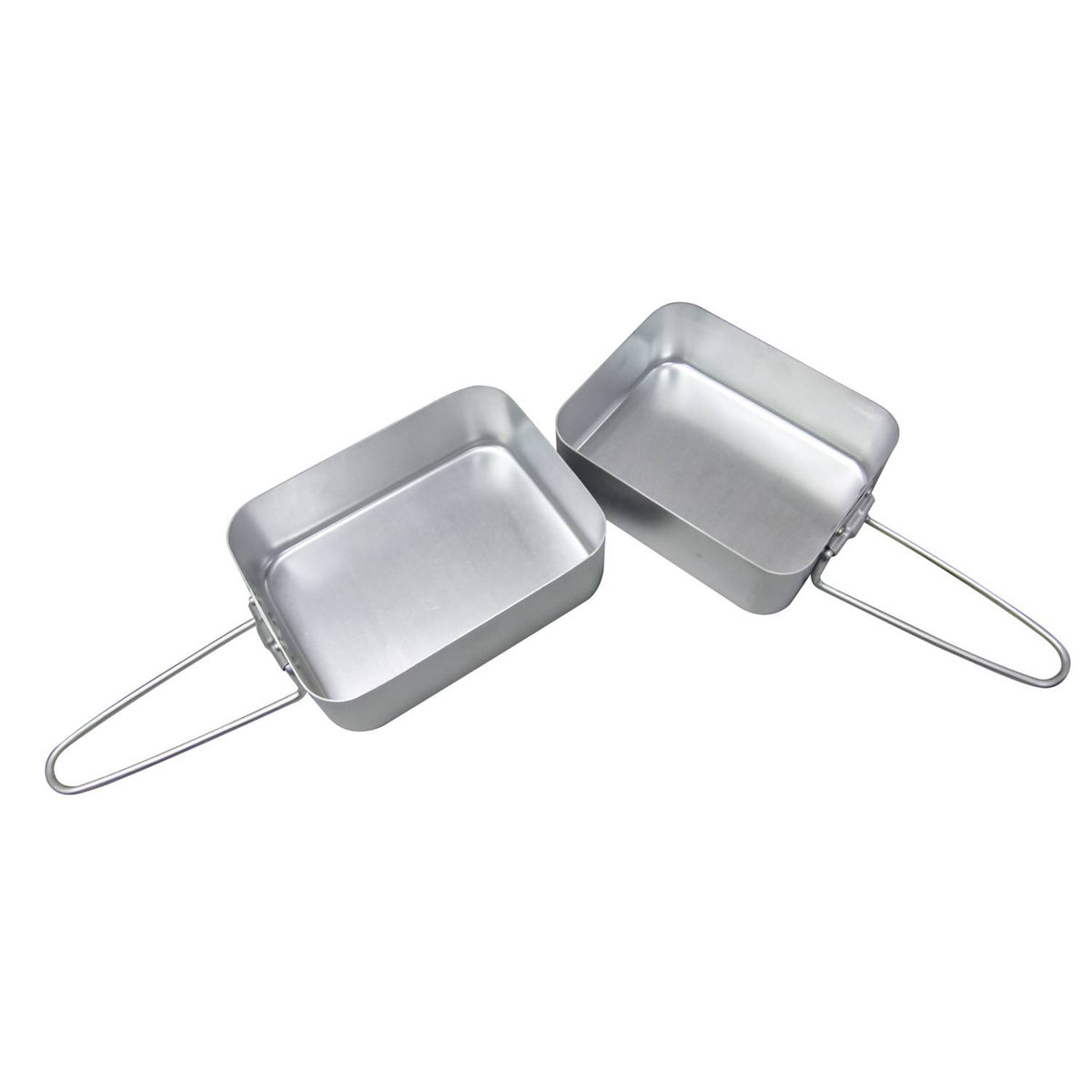 Ozark Trail 2-piece aluminum mess tins camping cookware set, imported from the UK