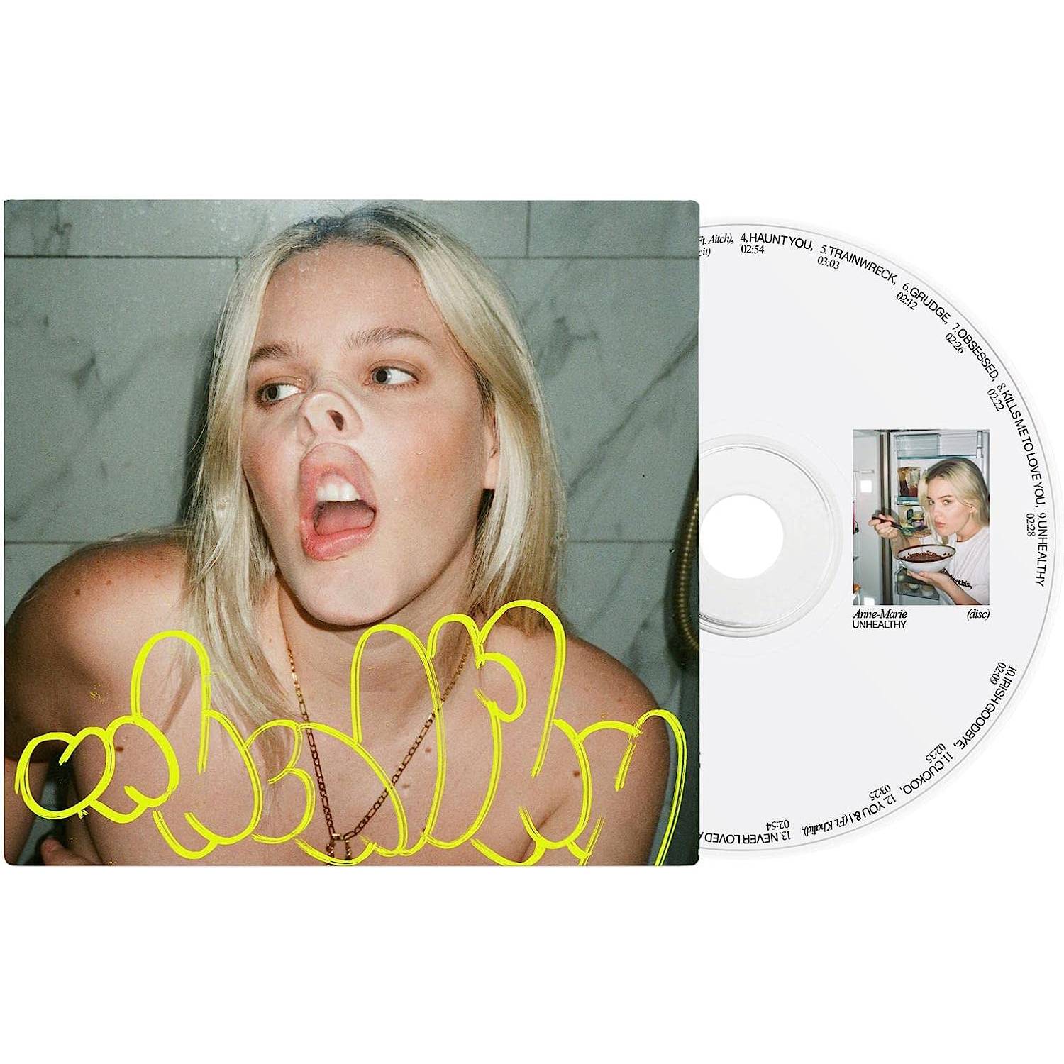 Anne-Marie Unhealthy CD album cover, UK version
