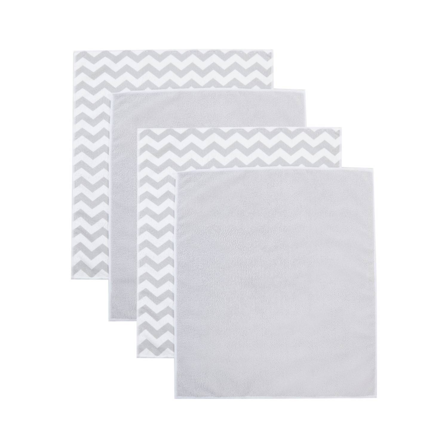 George Home assorted grey microfibre tea towels set of 4, imported from the UK