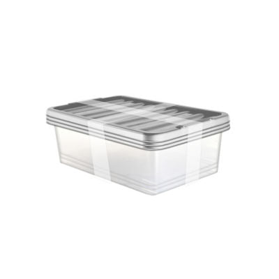 ASDA George Home Silver Underbed Storage Boxes with Lids (Pack of 3)- Buy online at McGrocer