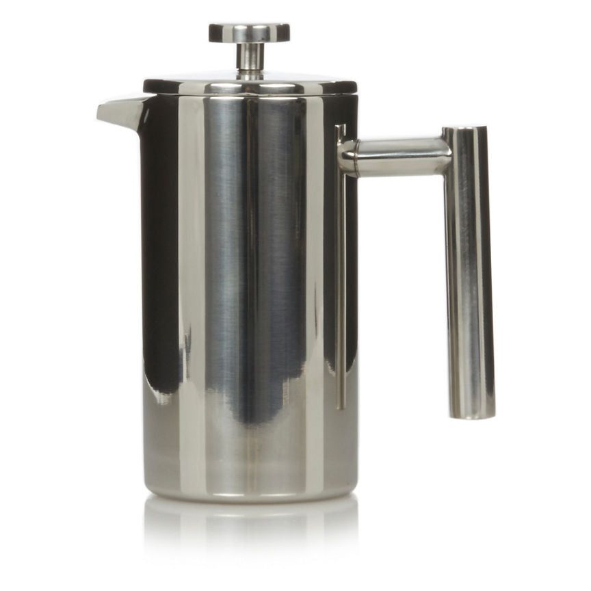 George Home Double Walled Stainless Steel Cafetiere GOODS ASDA   