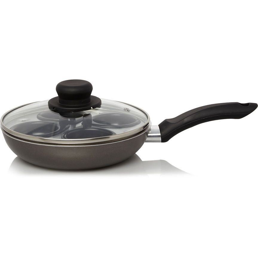 George Home Non-stick Aluminium 4 Egg Poacher - 20cm GOODS ASDA   