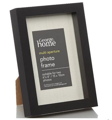 George Home black photo frame 6 x 4 inch, UK version