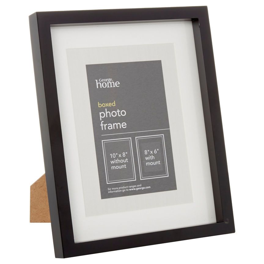 George Home Black Boxed Frame 8 x 6Inch GOODS ASDA   