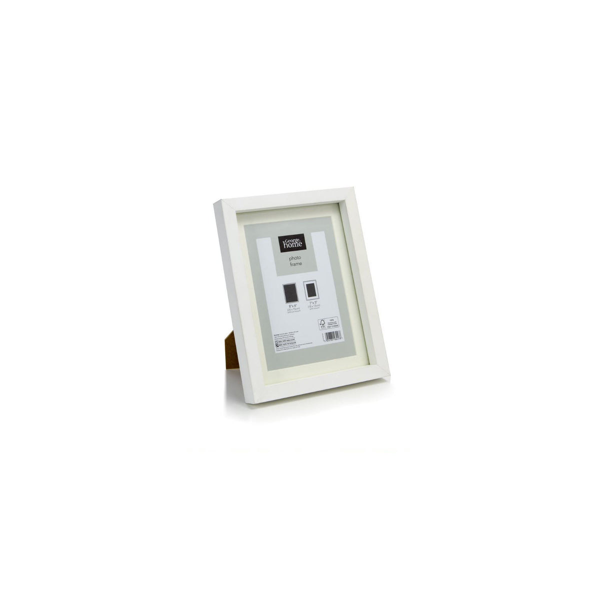 George Home white boxed photo frame 7x5 inch, UK version