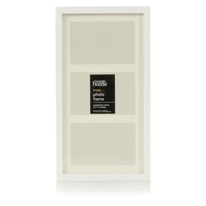 George Home White Boxed Photo Frame 6 x 4Inch GOODS ASDA   