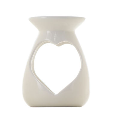 ASDA George Home Cream Cut Out Heart Wax Melt Oil Burner- Buy online at McGrocer