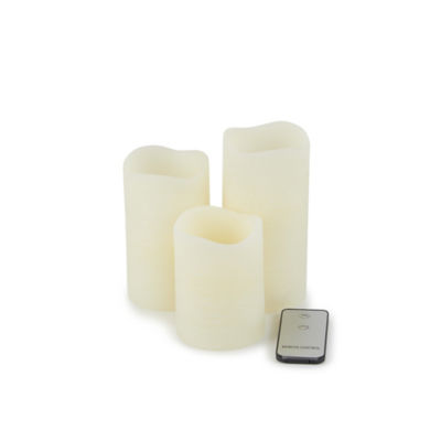 George Home vanilla LED candles set of three, imported from the UK