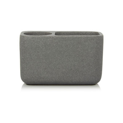 George Home sandstone effect charcoal toothbrush organizer, imported from the UK