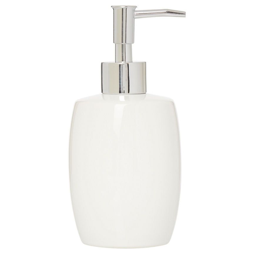 George Home White Ceramic Soap Dispenser GOODS ASDA   