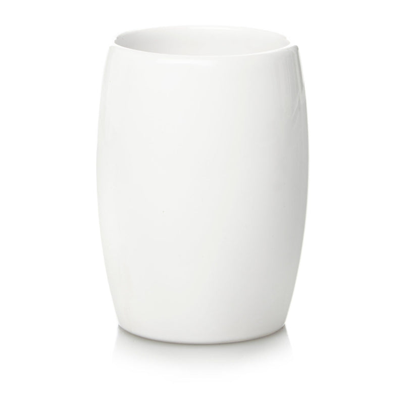 George Home white ceramic tumbler for bathroom (British brand)