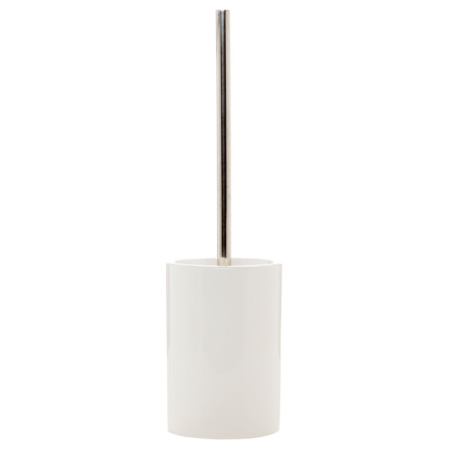 George Home white ceramic toilet brush set, UK version