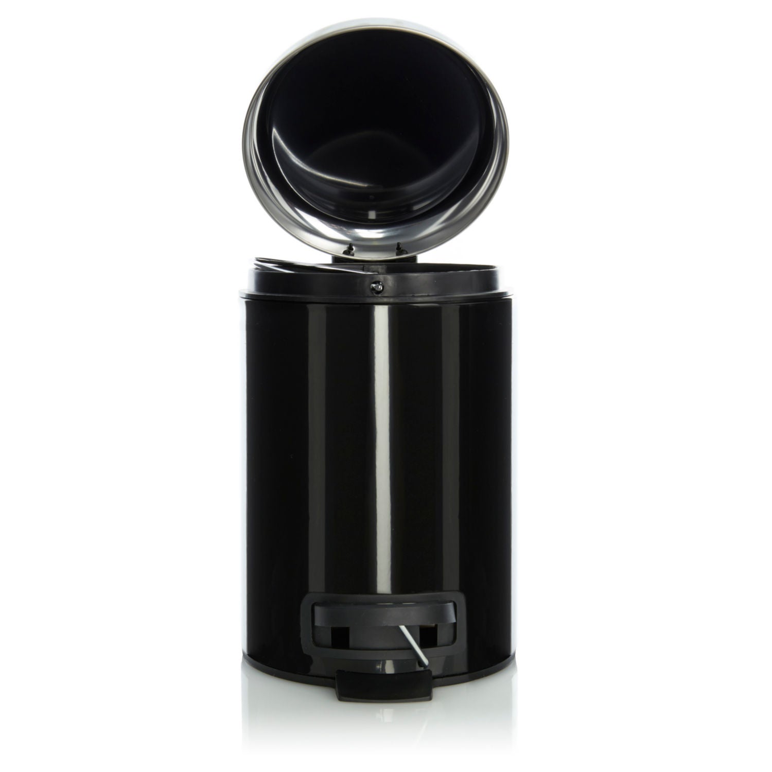 George Home matte black small pedal bin, UK version