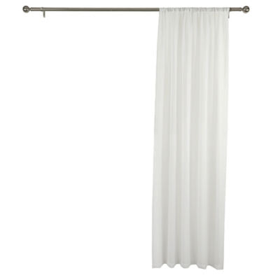 George white voile curtain panel slot top, UK version