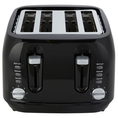 George Home Black 4 Slice Toaster, UK version