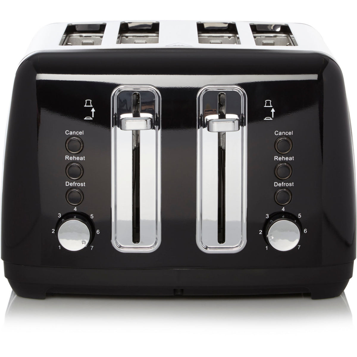George Home black 4 slice toaster (British brand)