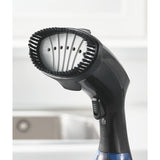 George Home blue garment steamer with 250ml tank and garment brush, UK version