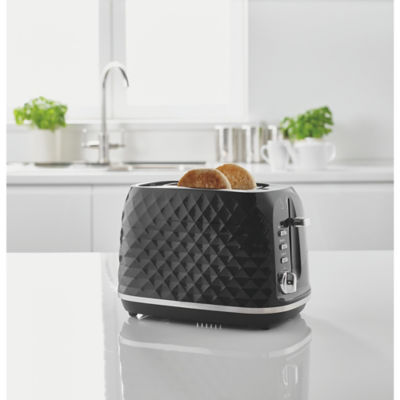George Home Black 2 Slice Toaster