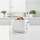 George Home white 2 slice toaster - British product