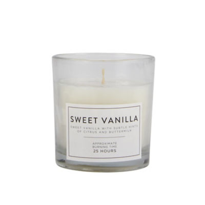 George Home vanilla scent votive candle glass jar UK version