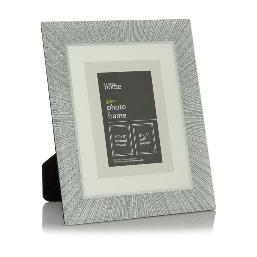 George Home Sunburst Glitter Photo Frame 8 x 6Inch GOODS ASDA   