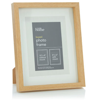ASDA George Home Light Wood Boxed Photo Frame 8 x 6 Inch- Buy online at McGrocer