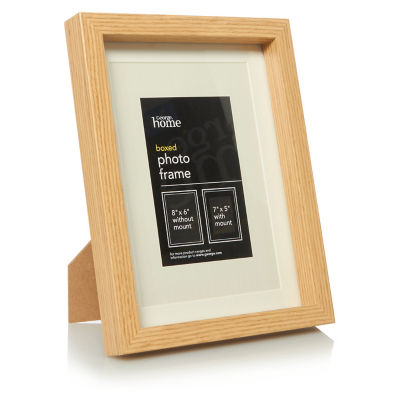 ASDA George Home Light Wood Boxed Photo Frame 7 x 5Inch- Buy online at McGrocer