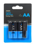 ASDA Super Alkaline AA Batteries - British product