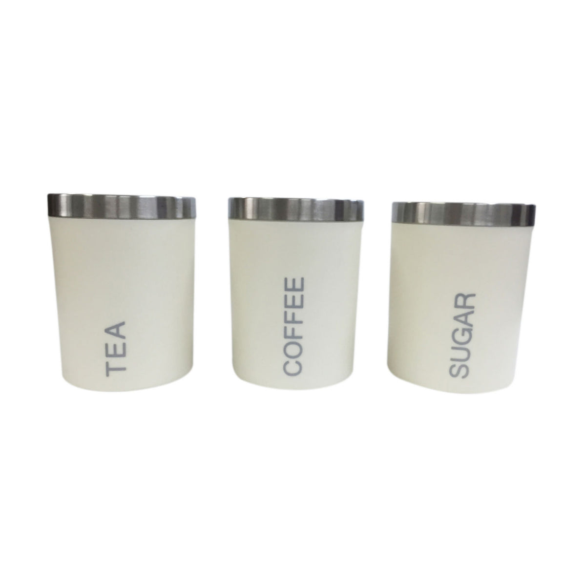 George Home Cream Workstop Canisters for tea, coffee, sugar - British product