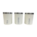 George Home Cream Workstop Canisters for tea, coffee, sugar - British product