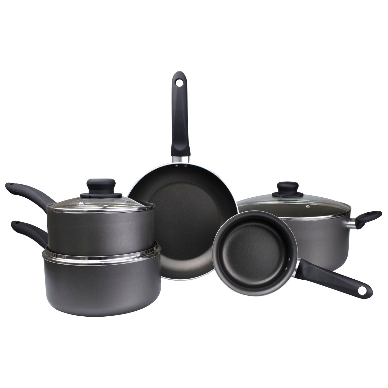 George Home non-stick aluminium pan set 5-piece, UK version