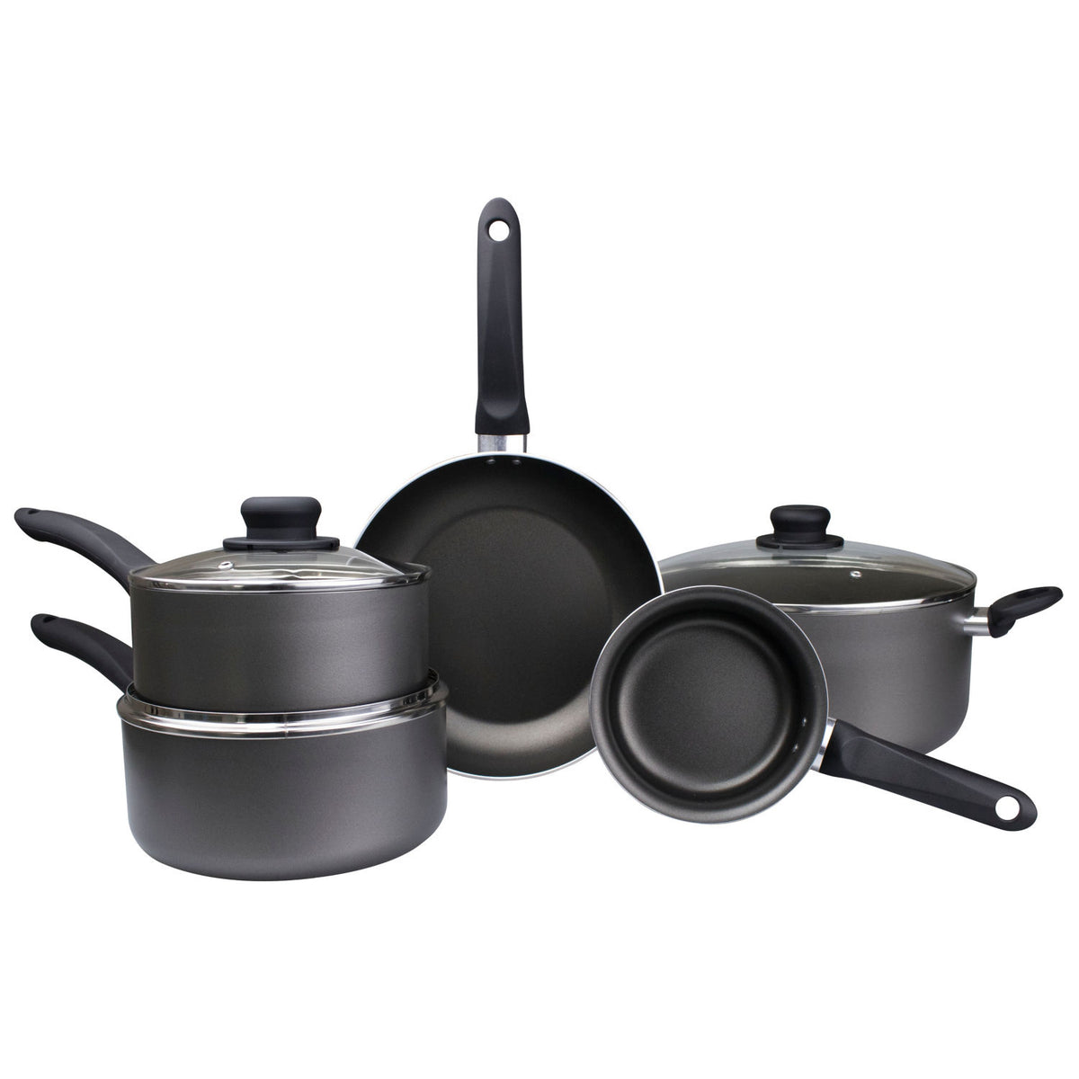 George Home non-stick aluminium pan set 5-piece, UK version