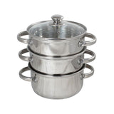 George Home Stainless Steel 3 Tier Steamer GOODS ASDA   