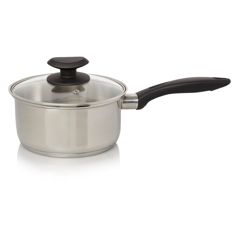 George Home stainless steel saucepan 16cm with lid, UK version