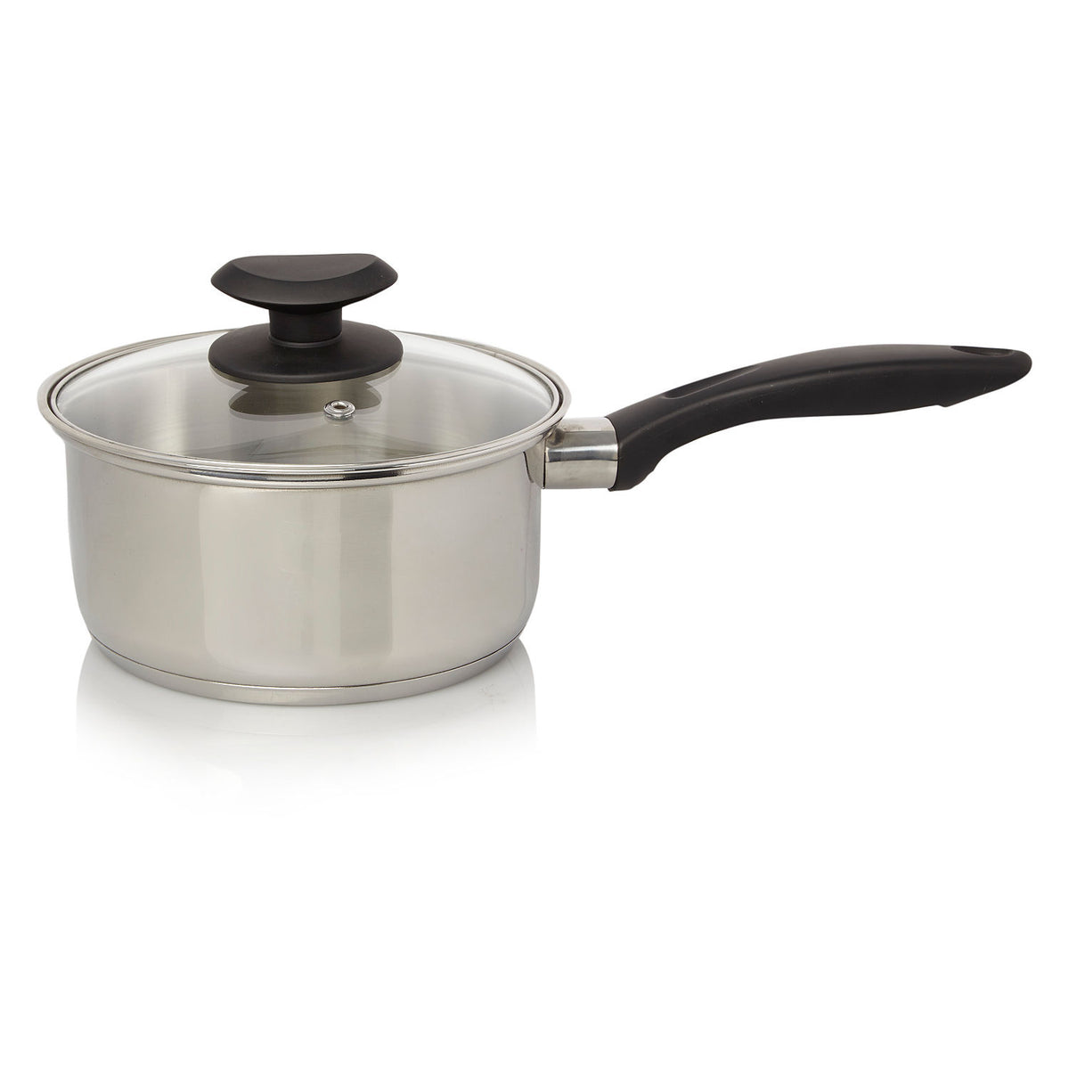 George Home stainless steel saucepan 16cm with lid, UK version
