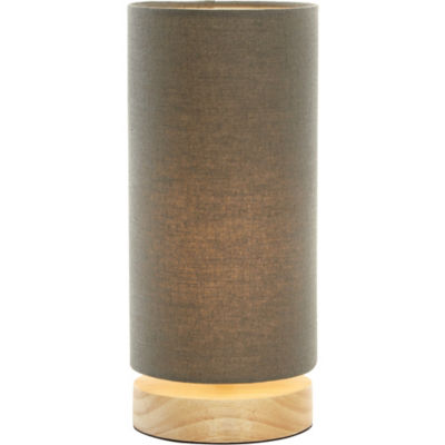 George Home grey cylinder table lamp, imported from the UK