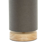 George Home grey cylinder table lamp, imported from the UK