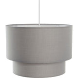 George Home Grey Two-Tier Light Shade GOODS ASDA   