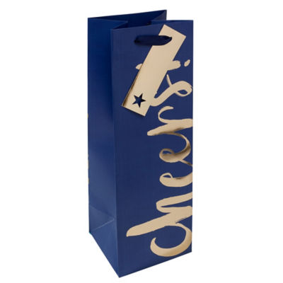 George Home navy Cheers champagne bag H32cm (British brand)