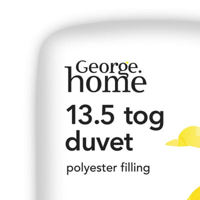 George Home King 13.5 tog duvet, UK version