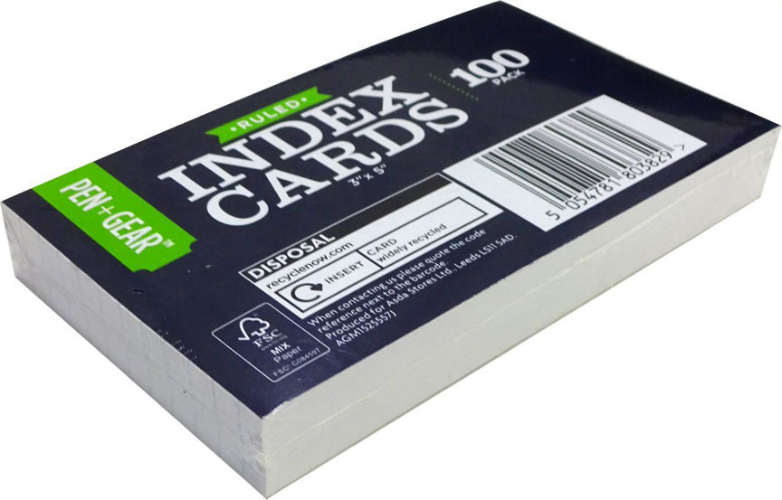 Pen & Gear Index Card GOODS ASDA   