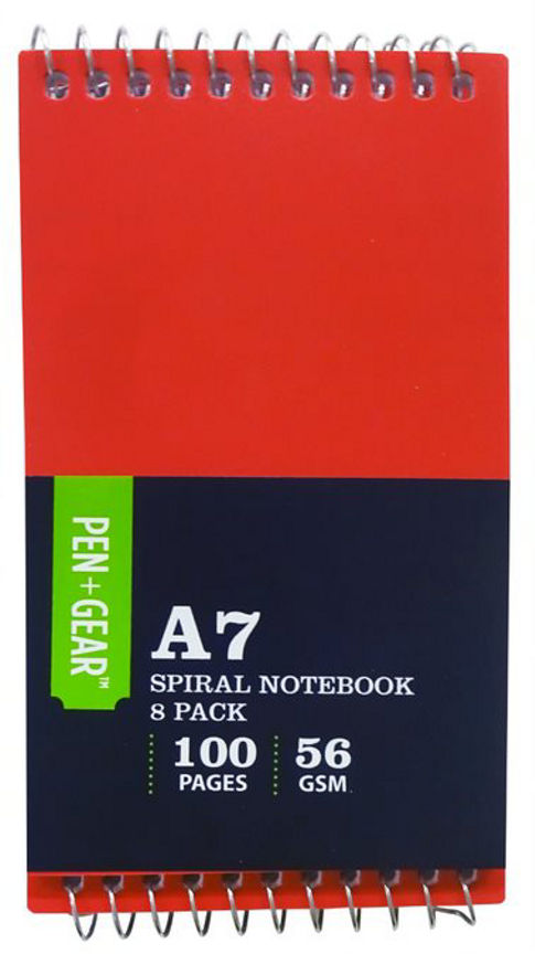 Pen & Gear Spiral A7 Notebook