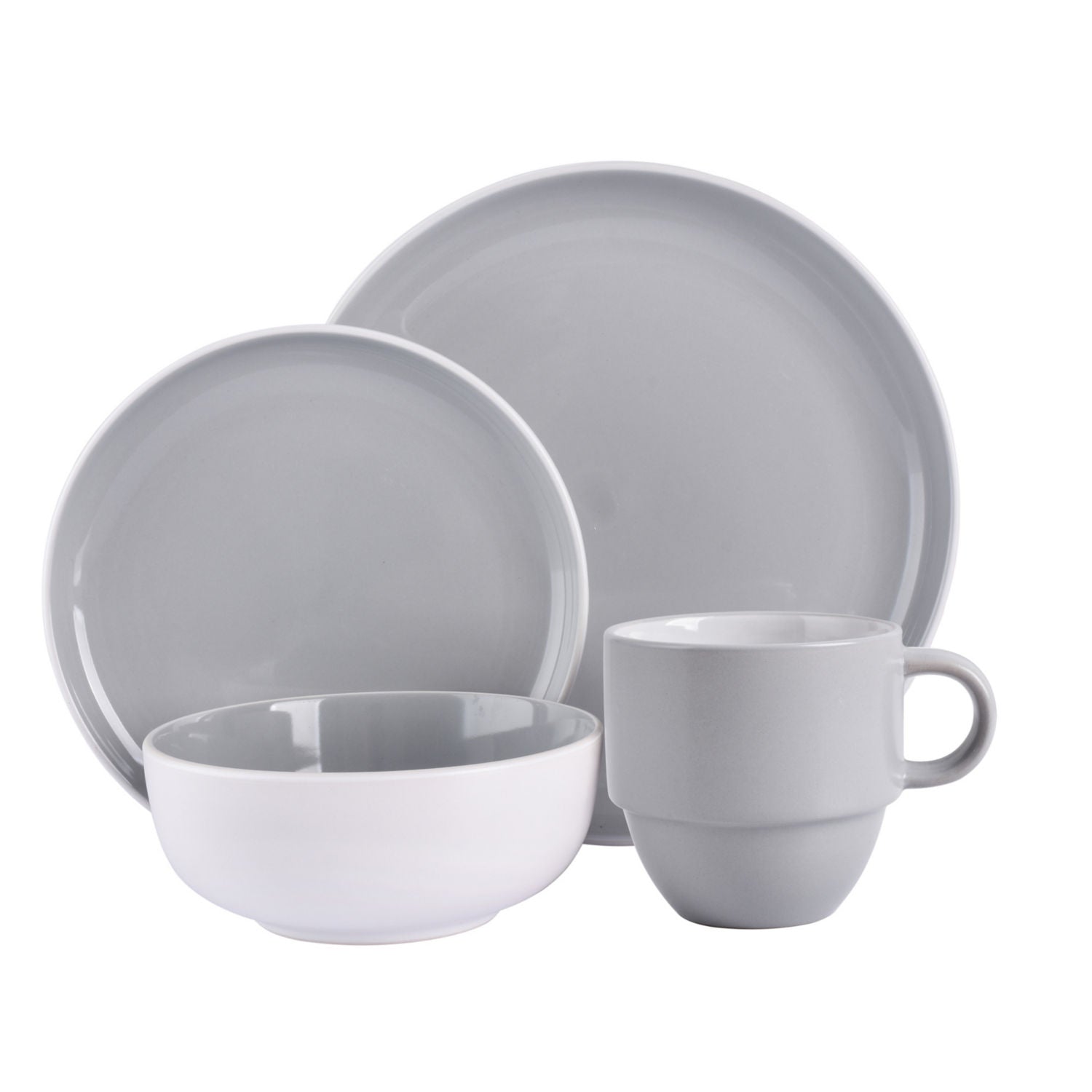 George Home dinner plate two-tone grey, UK version