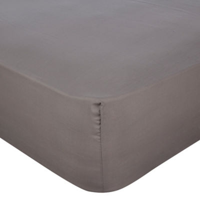 George Home grey fitted sheet for single beds - British product