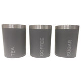 George Home Grey Workstop Storage Canisters