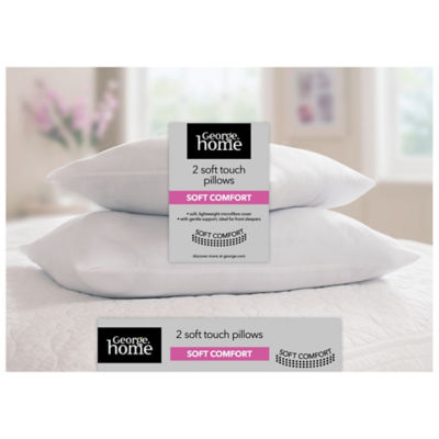 Lot de 2 oreillers douceur confort George Home
