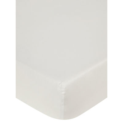 ASDA George Home White Sateen Fitted Sheet Double- Buy online at McGrocer